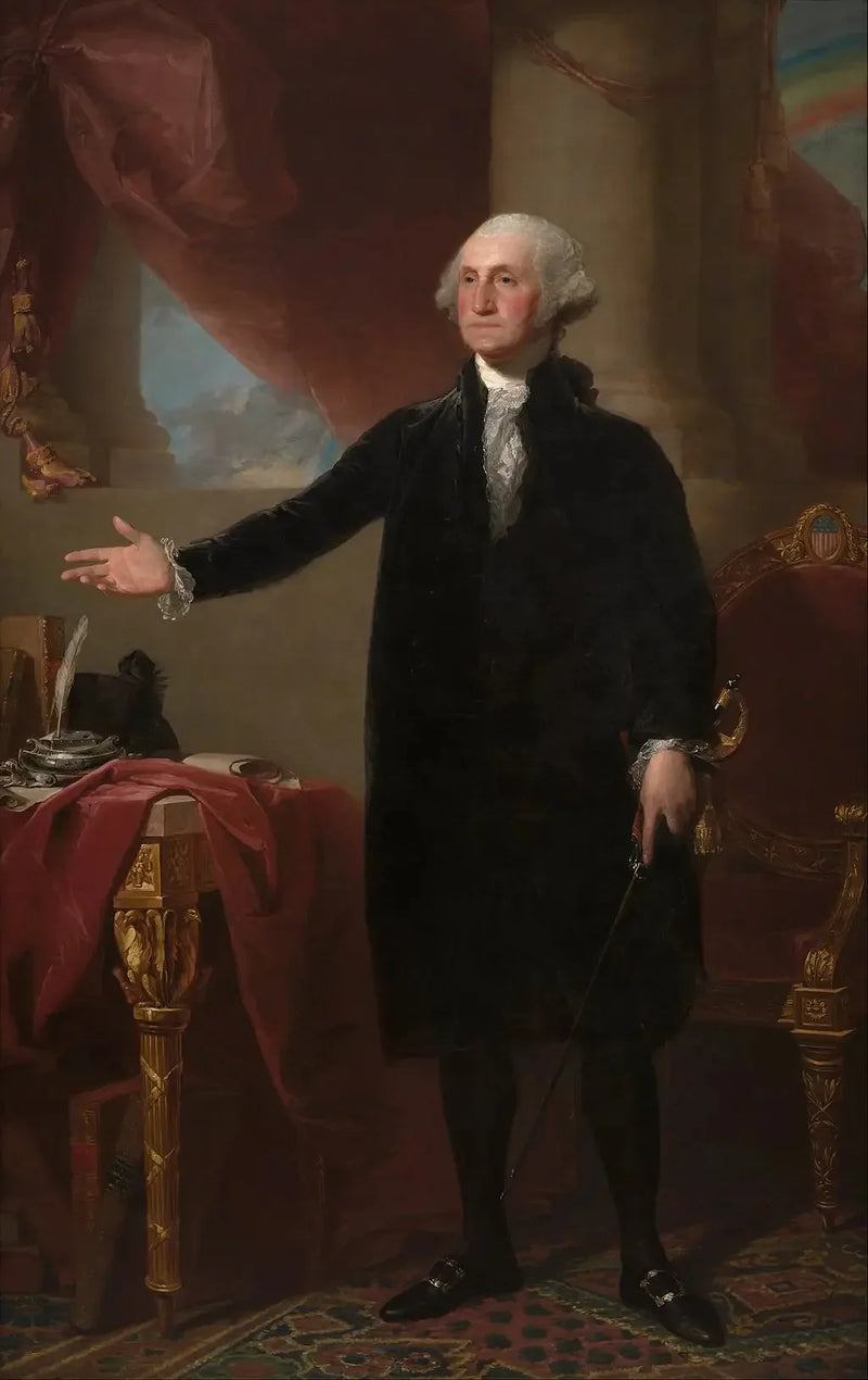 George Washington (Lansdowne-portrettet) - Gilbert Stuart

Source:
George Washington (Portrait de Lansdowne) - Gilbert Stuart