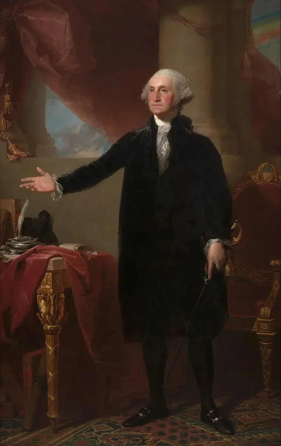George Washington (Lansdowne-portrettet) - Gilbert Stuart

Source:
George Washington (Portrait de Lansdowne) - Gilbert Stuart