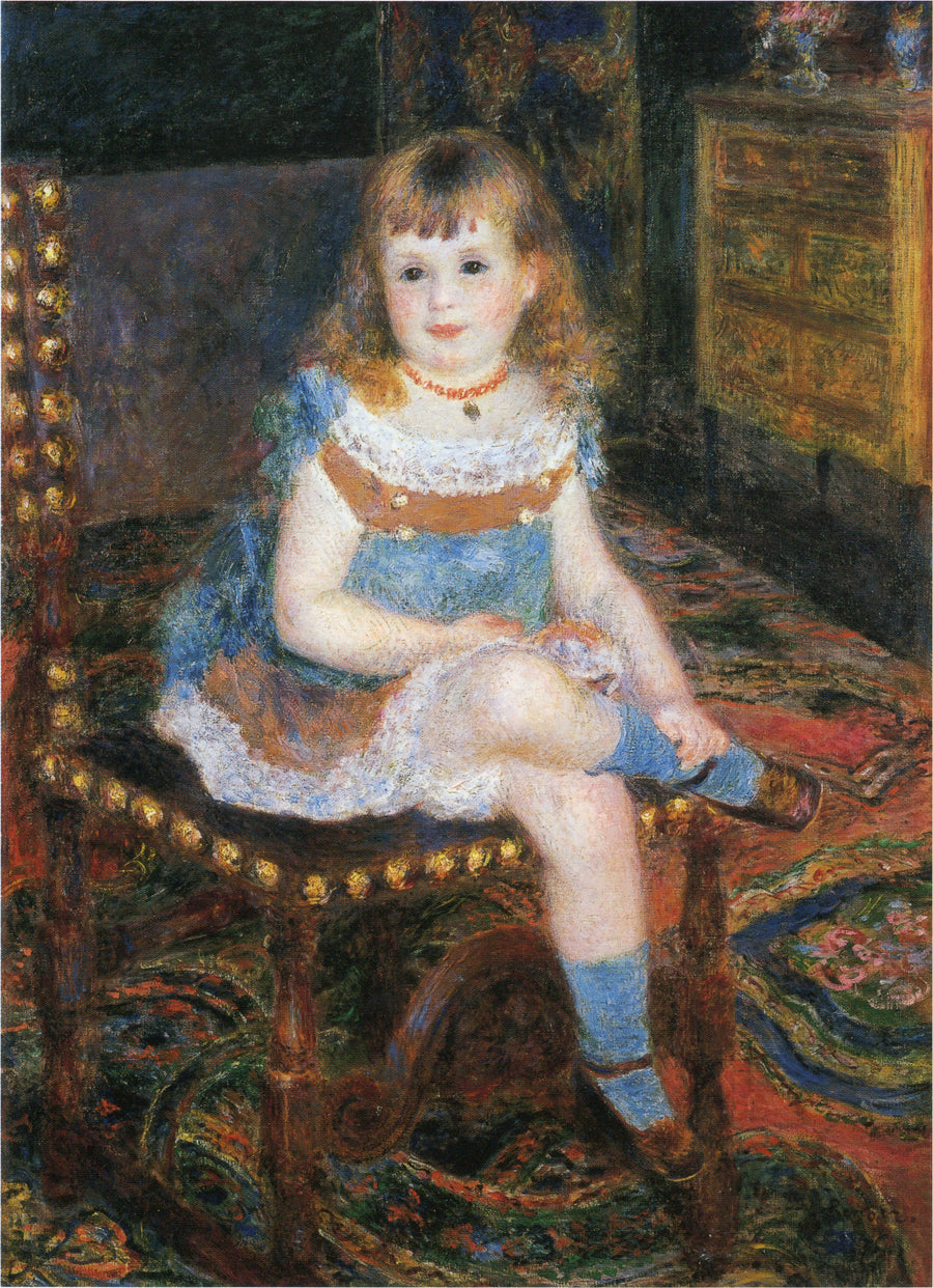 Frøken Georgette Charpentier sittende - Pierre-Auguste Renoir