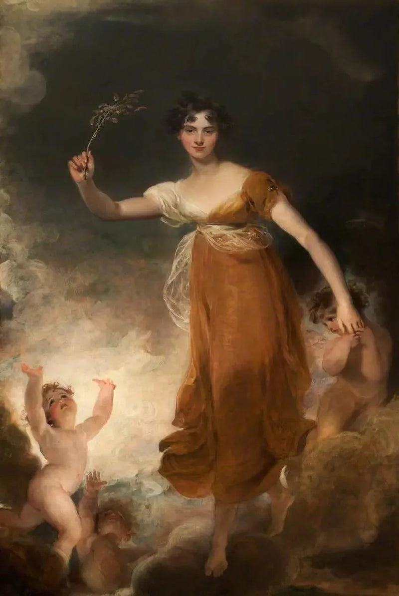 Georgiana Maria Leicester (1793-1859), Lady de Tabley, i rollen som « Hope » - Thomas Lawrence