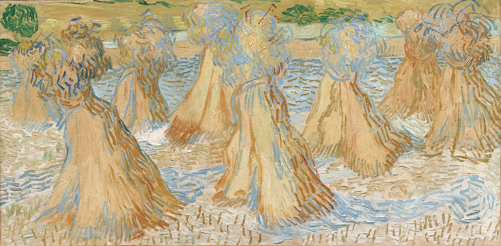 Gerbes de blé - Vincent van Gogh image 1 copie de tableau peinte à la main