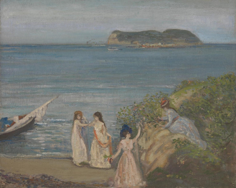 Gibraltar fra Algeciras - Charles Conder
