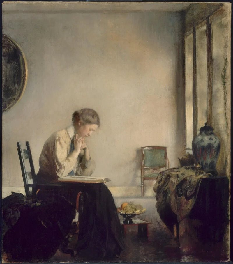 Jente som leser - Edmund Charles Tarbell