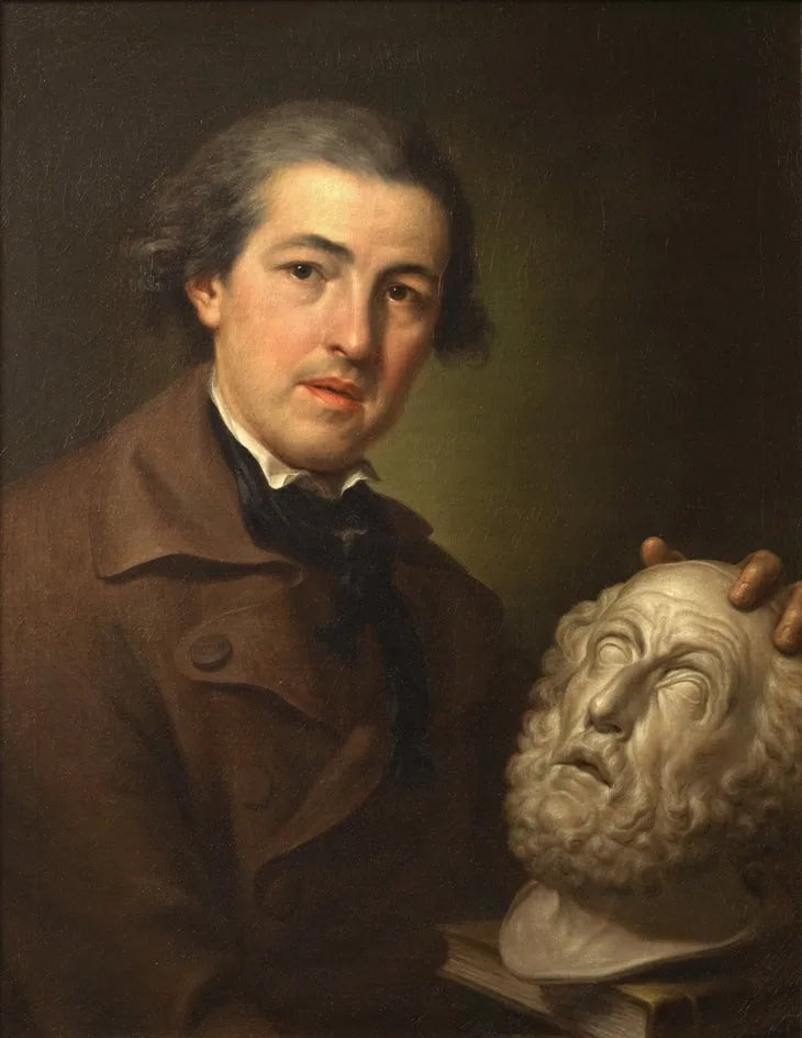 Giuseppe Franchi (1731–1806) med et bust av Homer - Anton Raphael Mengs