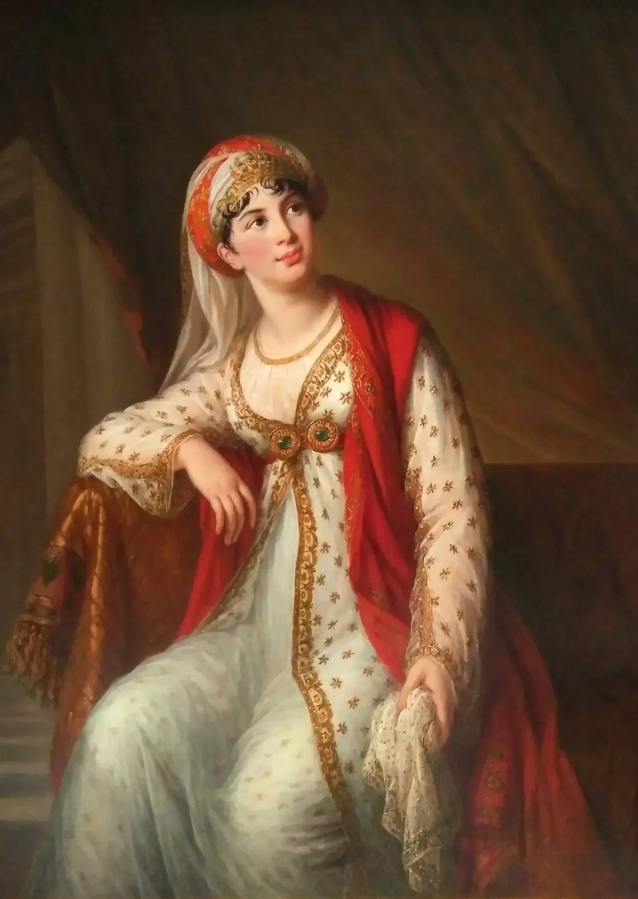 Giuseppina Grassini i rollen som Zaïre - Élisabeth Vigeé Le Brun

Source:
Giuseppina Grassini dans le rôle de Zaïre - Élisabeth Vigée Le Brun