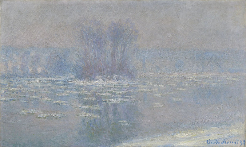 Isbiter i Bennecourt - Claude Monet