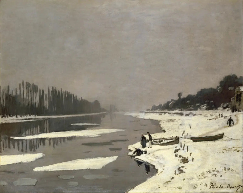 Isbiter i Bougival - Claude Monet