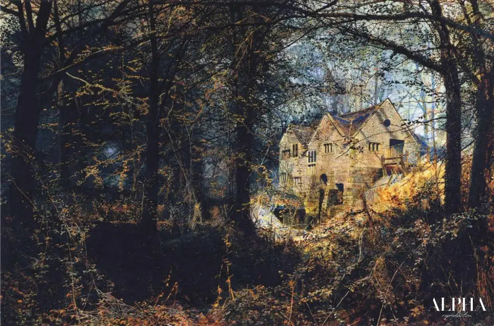 Gloire d'automne : Le vieux moulin - John atkinson grimshaw - Reproductions de tableaux et peintures haut de gamme