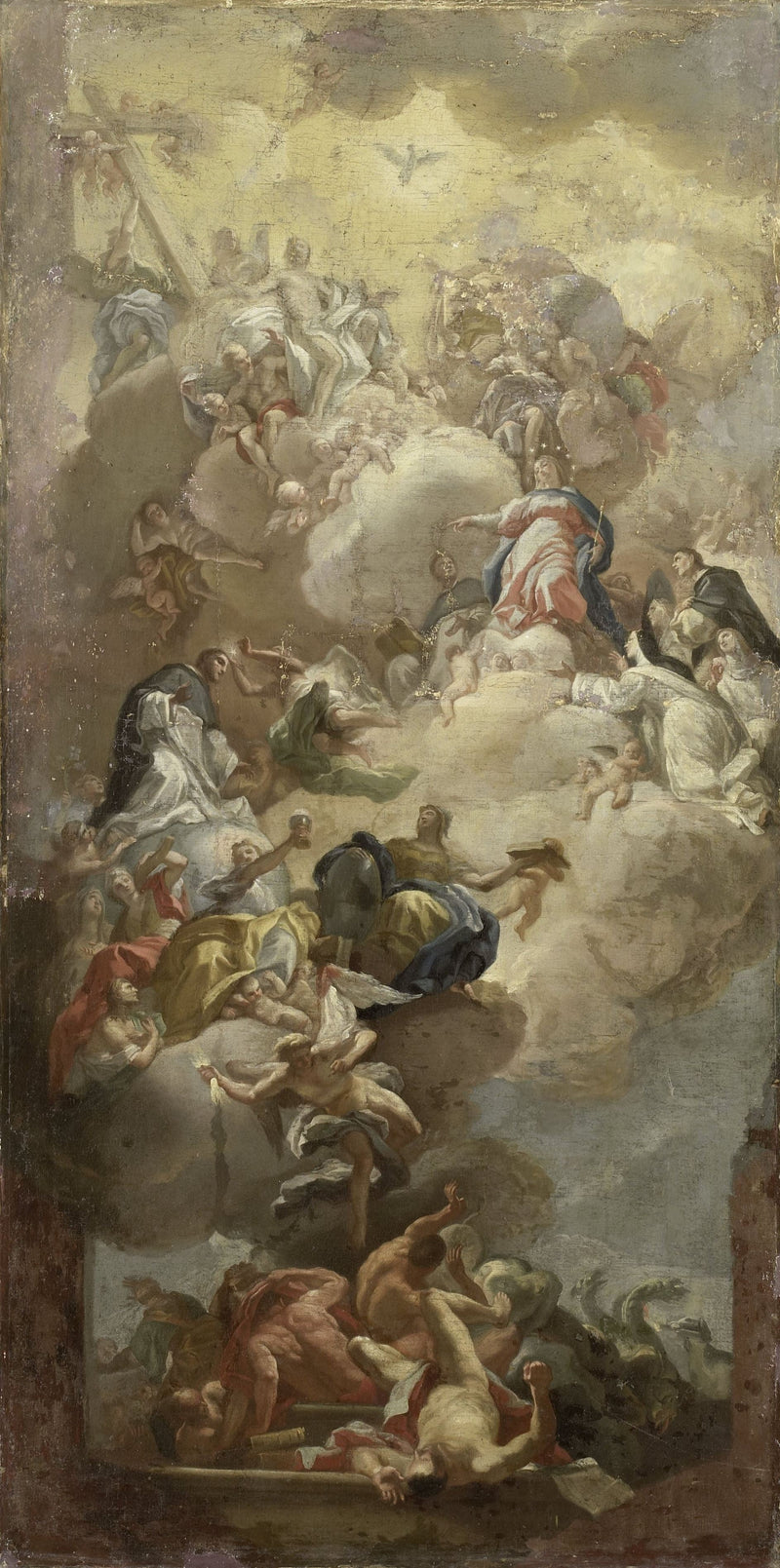 Hellige Dominikus' herliggjørelse - Francesco Solimena