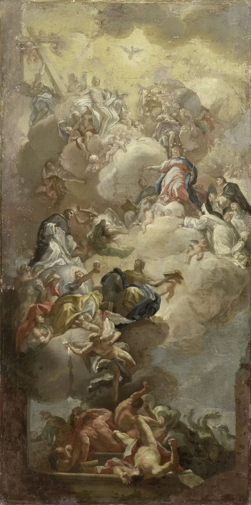 Hellige Dominikus' herliggjørelse - Francesco Solimena