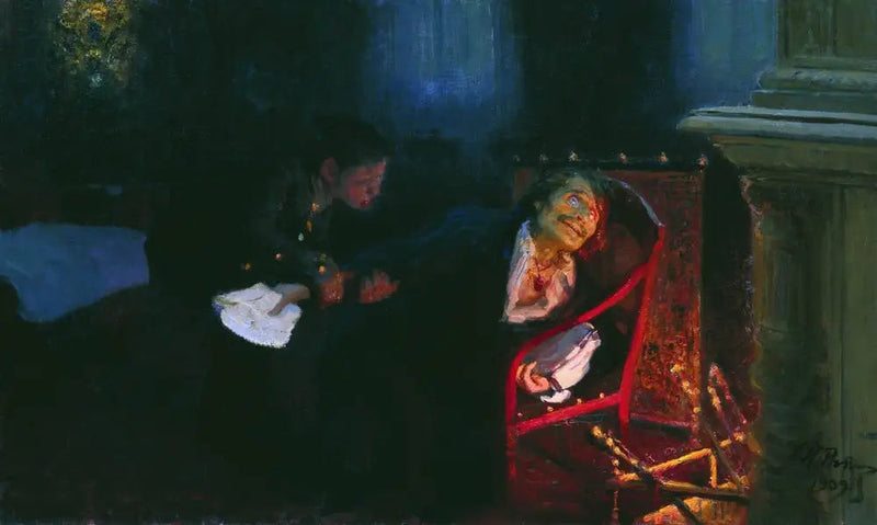 Gogol brenner manuskriptet til den andre delen av «De dødes sjeler». - Ilya Repin