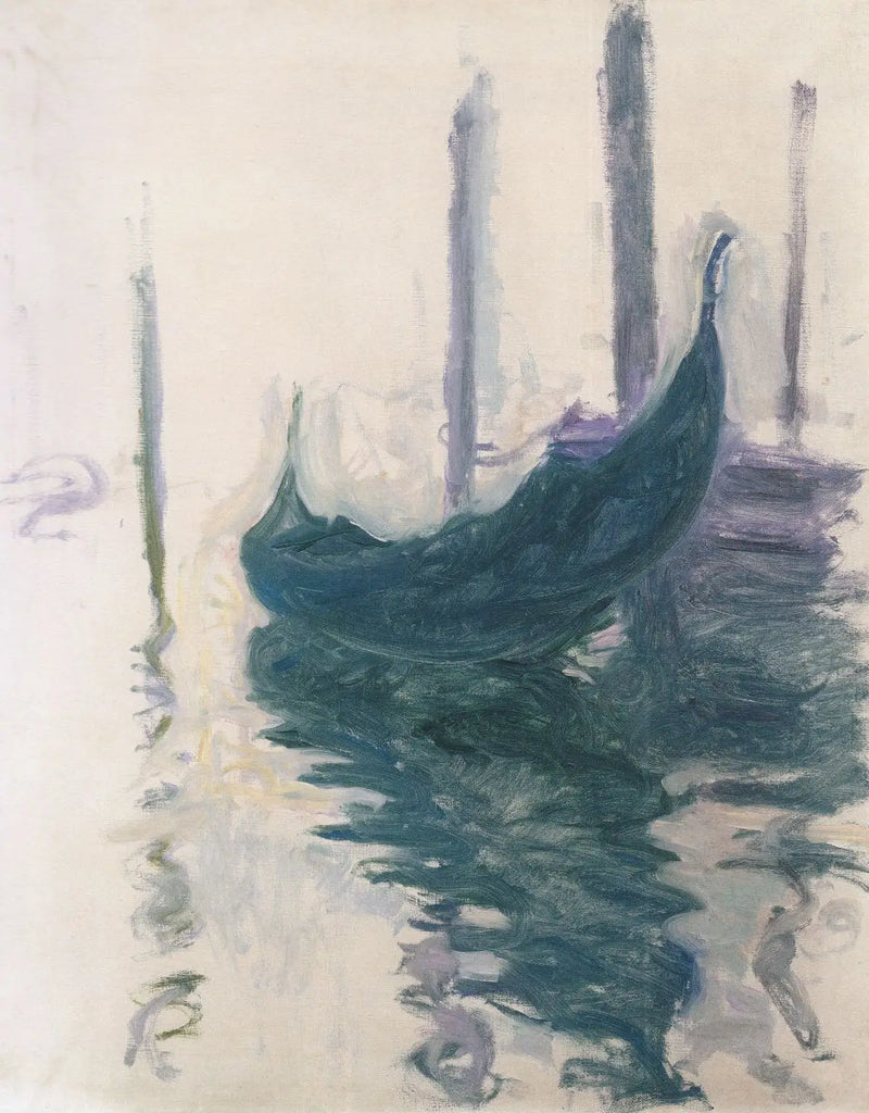Gondoler i Venezia - Claude Monet