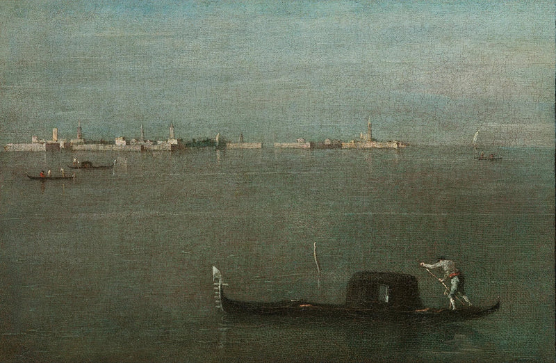 Gondoler på lagunen - Francesco Guardi