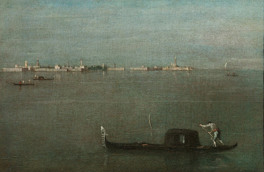 Gondoler på lagunen - Francesco Guardi