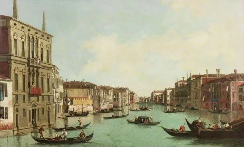Grand Canal, Venezia, utsikt mot nord-øst fra Palazzo Balbi til Rialto-broen - Canaletto

Source:
Grand Canal, Venise, vue vers le nord-est depuis le Palazzo Balbi jusqu'au pont du Rialto - Canaletto