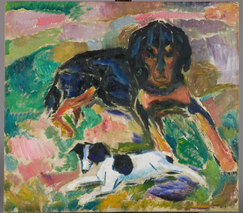 Store og Små Hunder - Edvard Munch