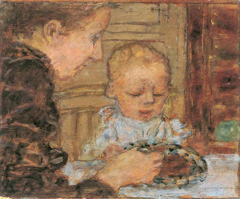 Bestemor og barn - Pierre Bonnard