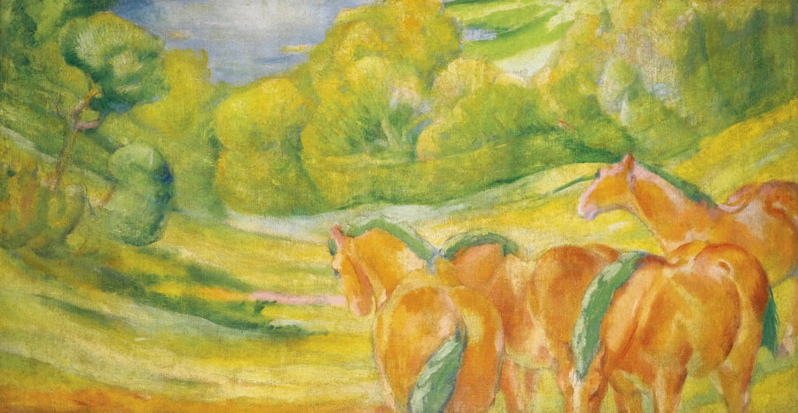 Stort Landskap I - Franz Marc