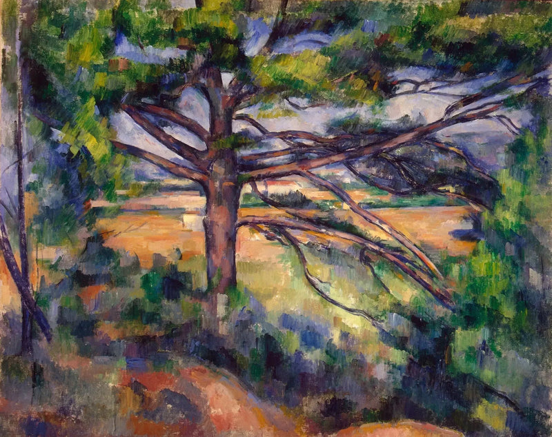 Stor furu og røde jordfarger - Paul Cézanne