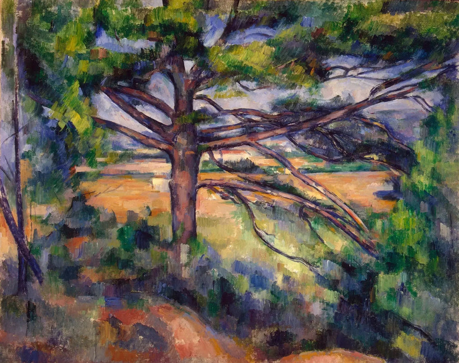 Stor furu og røde jordfarger - Paul Cézanne
