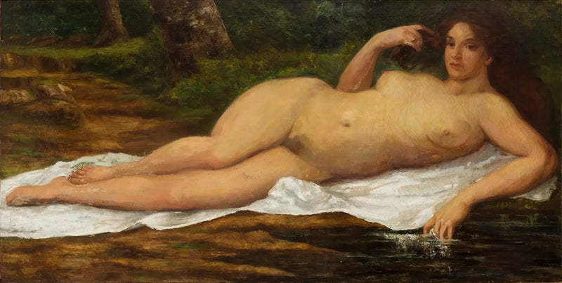 Store Badende - Gustave Courbet