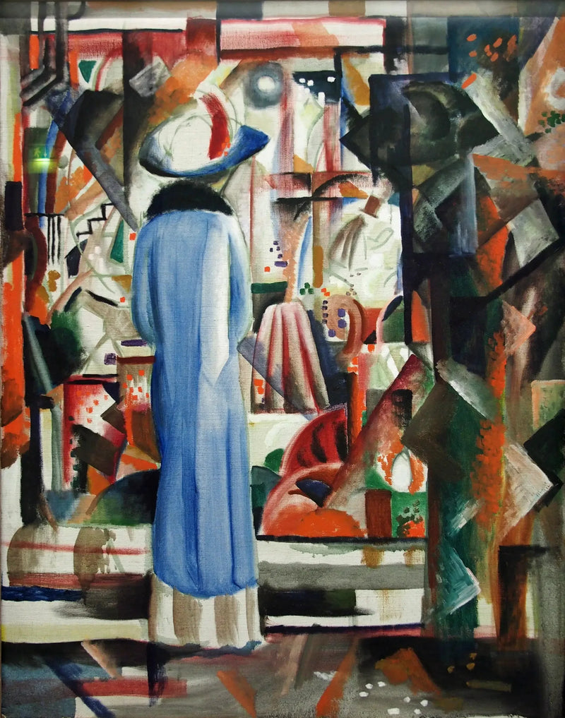 Stor Glitrende Vitrineskap - August Macke