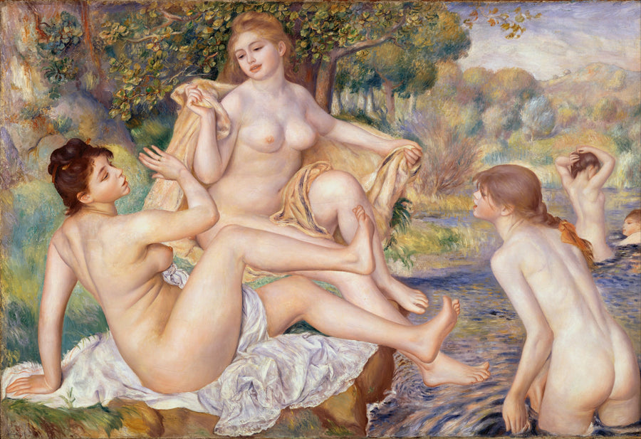 De store badende - Pierre-Auguste Renoir