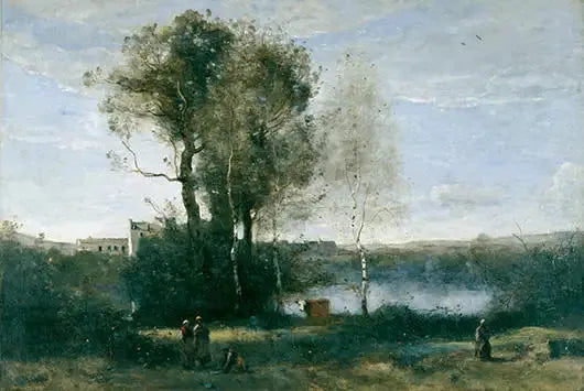 Store landbruksterrasser - Jean-Baptiste Camille Corot