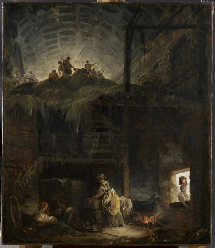 The Barn - Hubert Robert