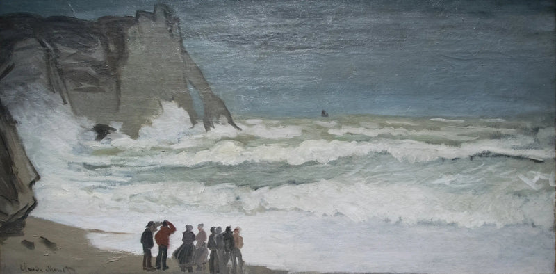 Stor sjø ved Étretat - Claude Monet
