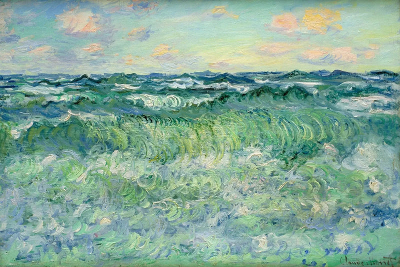 Store hav i Pourville W1444 - Claude Monet