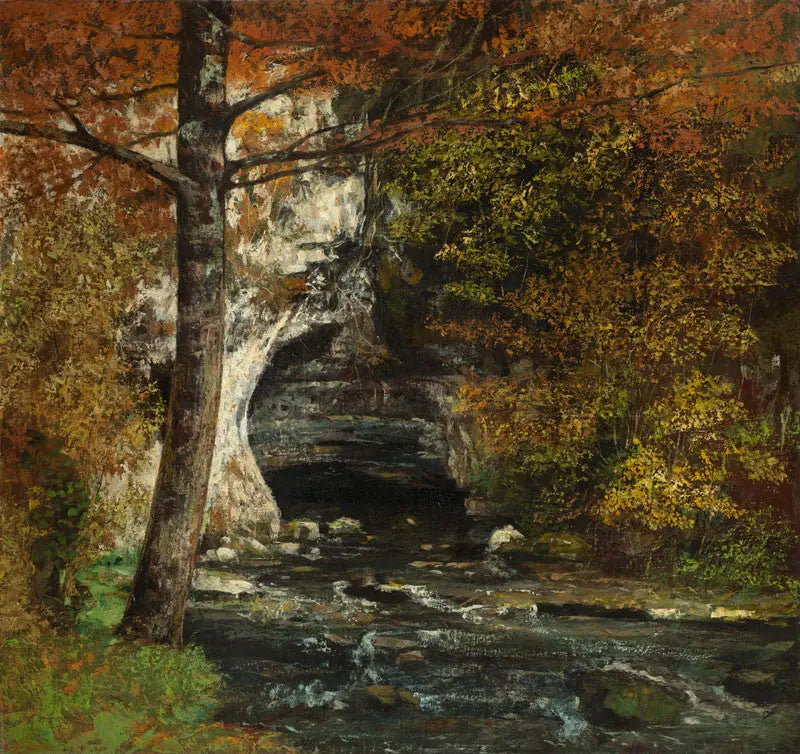 Skogsgrotte - Gustave Courbet