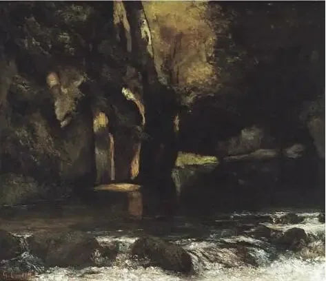 Svart brønnhule - Gustave Courbet