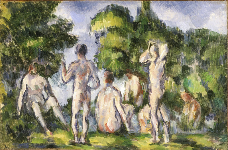 Gruppe av badende - Paul Cézanne
