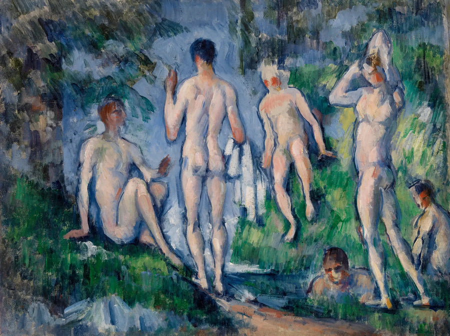 Gruppe av badende - Paul Cézanne