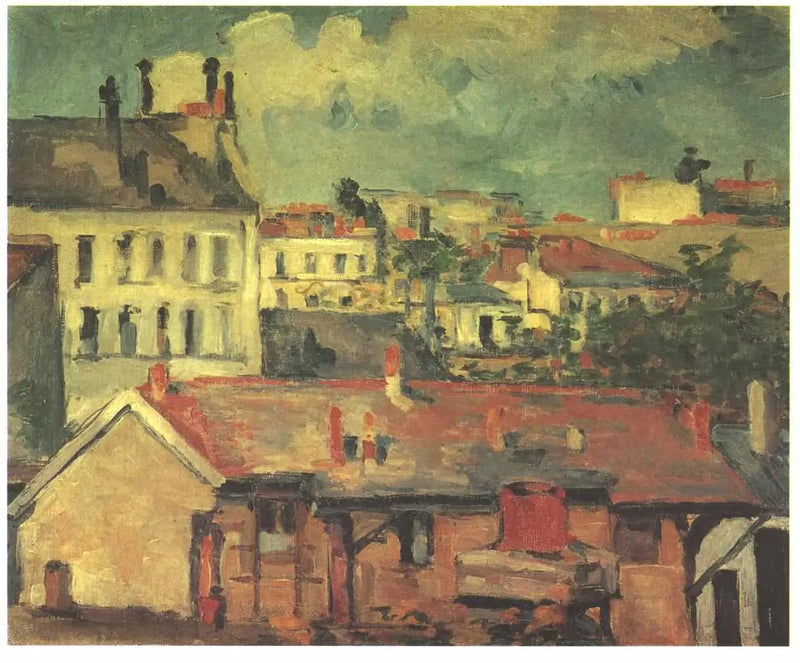 Gruppe av hus – Takene - Paul Cézanne