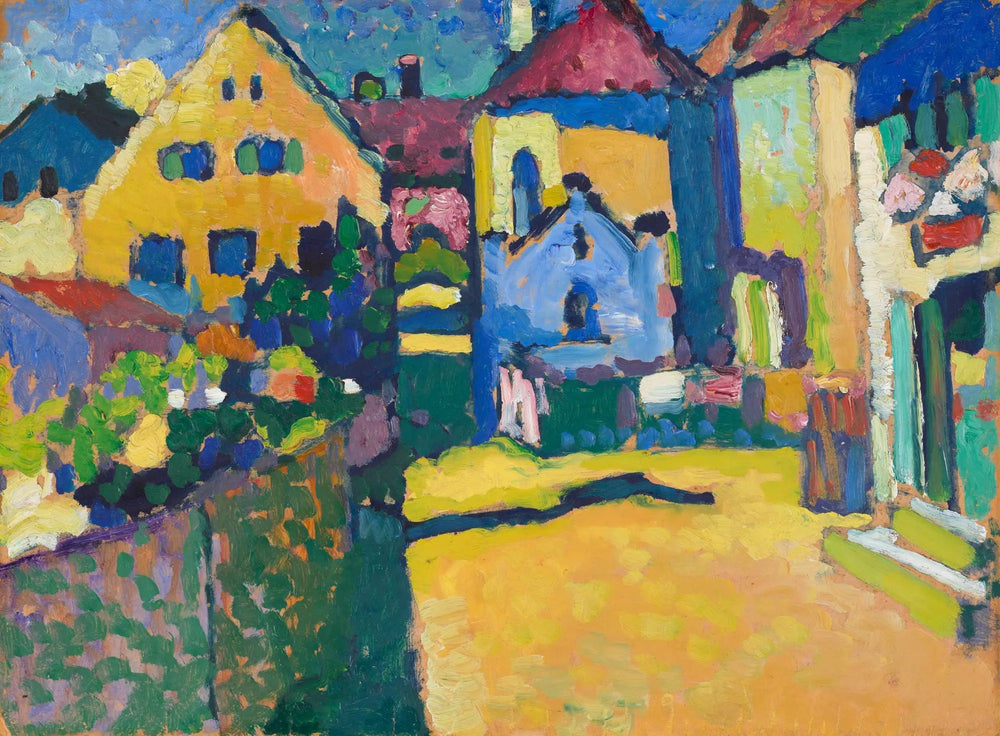 Grungasse à Murnau - Vassily Kandinsky image 1 tableau peint à l’huile sur toile