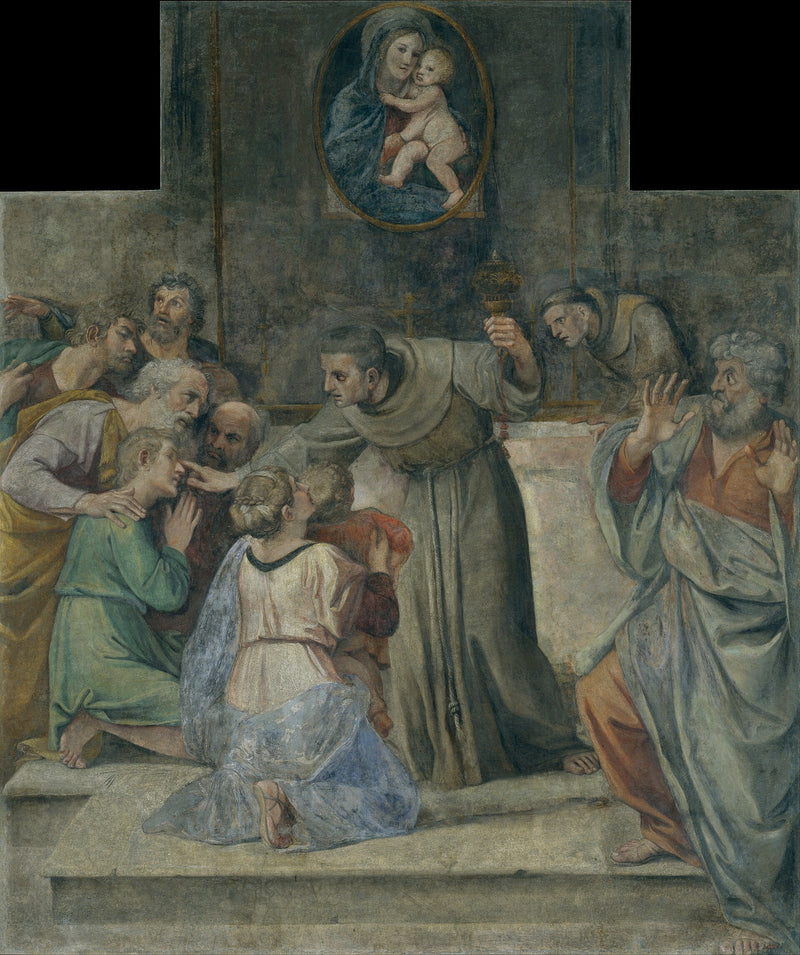 Helbred den født blinde - Annibale Carracci