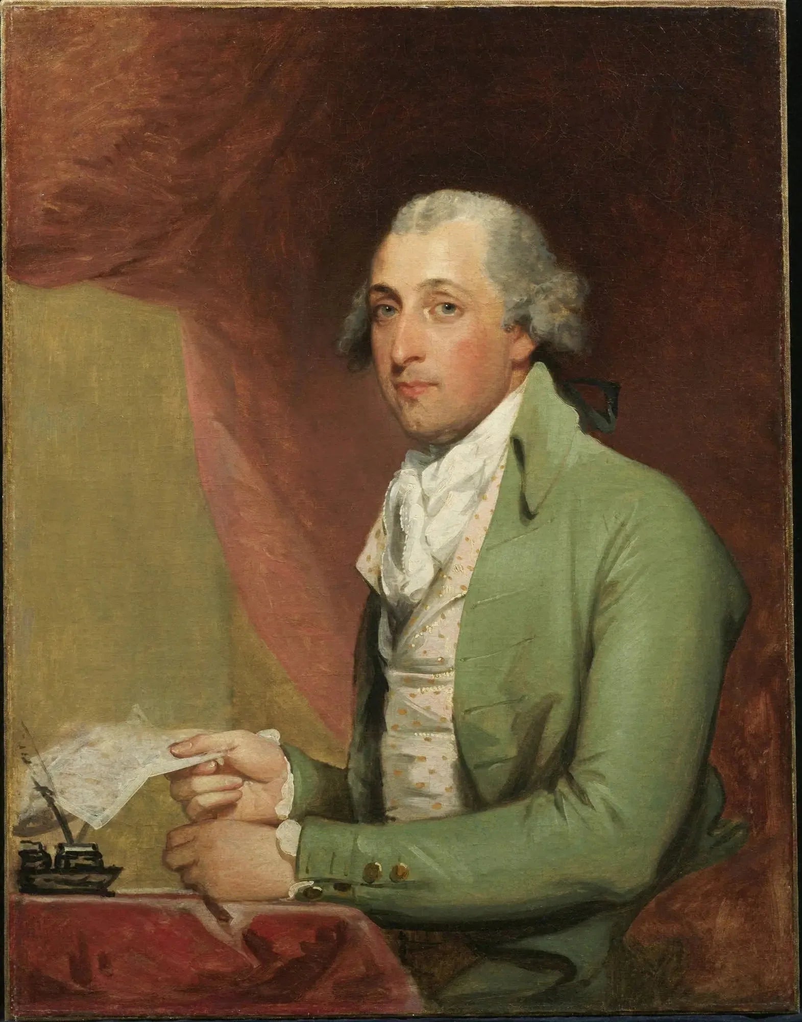 Guillaume Bayard - Gilbert Stuart image 1 tableau peint à l’huile sur toile