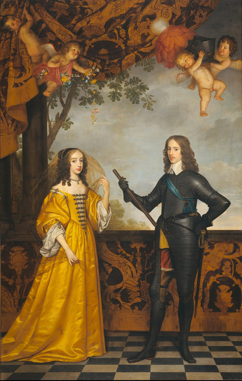 Guillaume II (1626-1650), prins av Orange, og hans kone Marie Stuart (1631-1660) - Gerrit van Honthorst