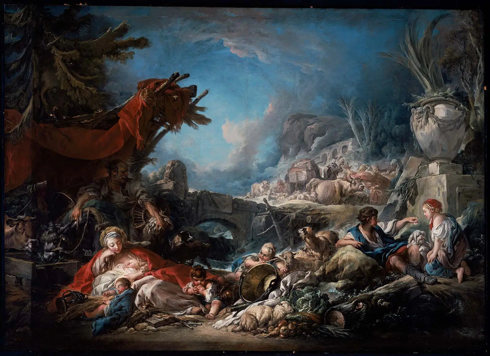 Halte à la source - François Boucher - Alpha Reproduction