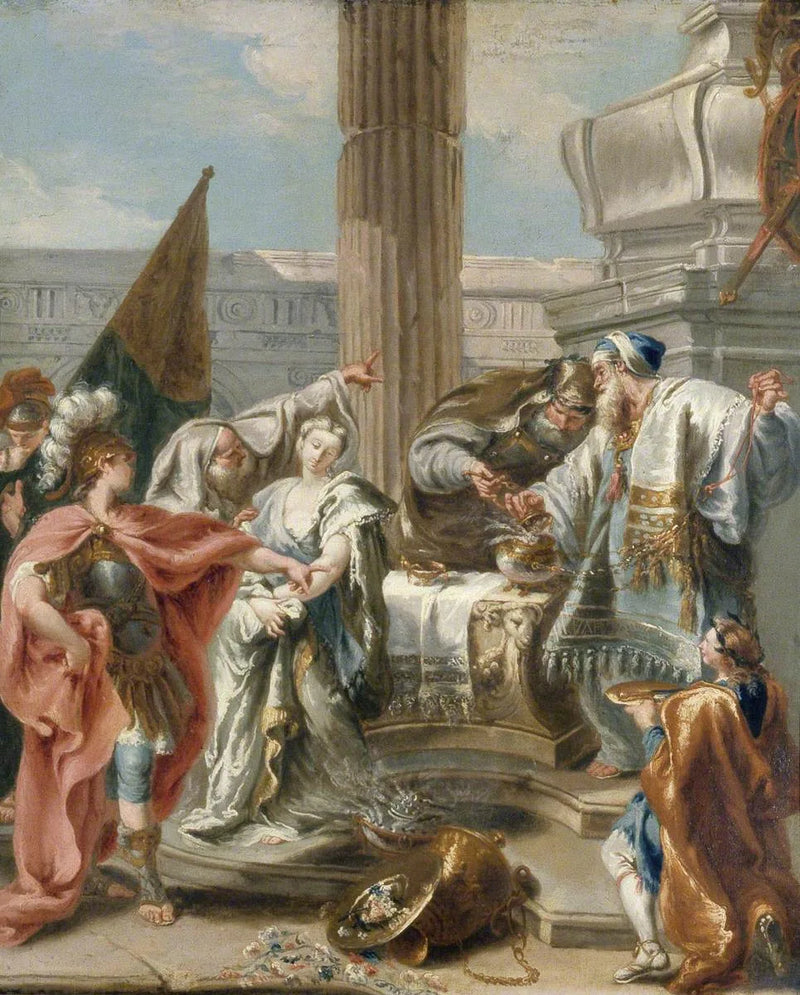 Haman, Ester og Assuérus - Giovanni Battista Pittoni