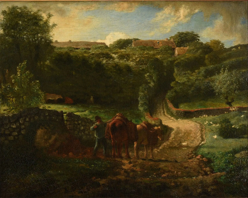 Hameau Cousin i Gréville - Jean-François Millet
