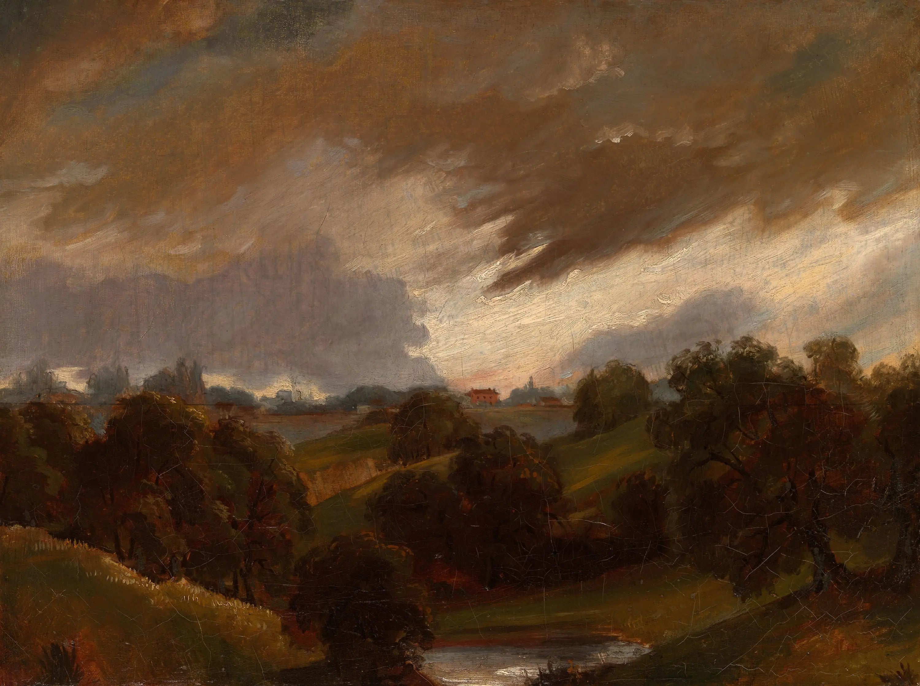 Hampstead ciel orageux - John Constable - Alpha Reproduction