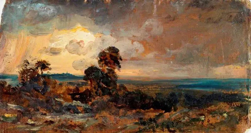 Hampstead: Stormfull solnedgang - John Constable
