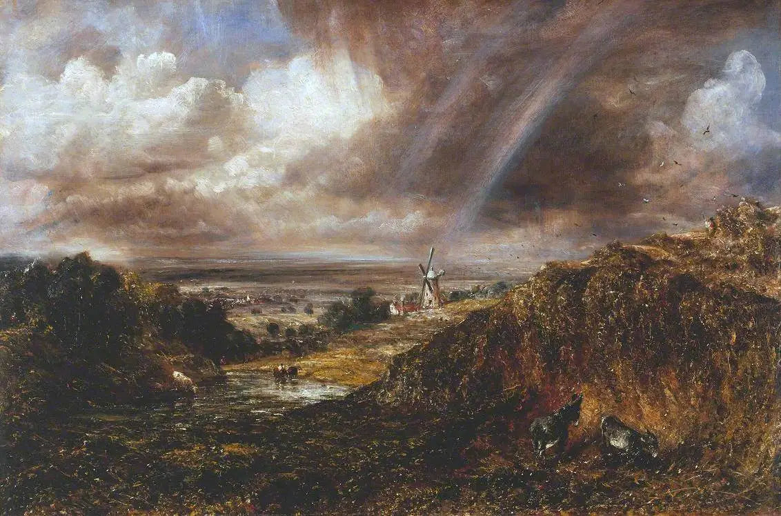 Hampstead Heath avec un arc-en-ciel - John Constable - Alpha Reproduction