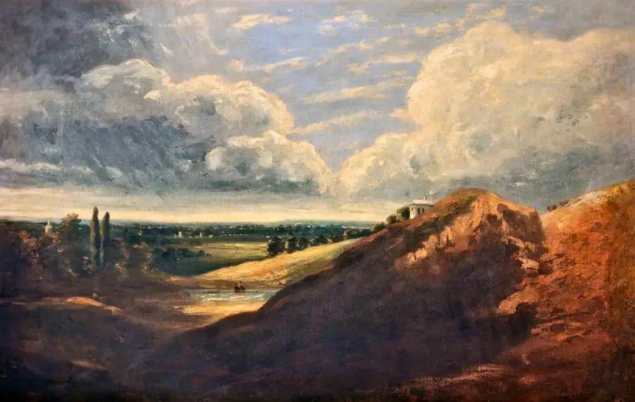 Hampstead Heath, Branch Hill-sjøen - John Constable