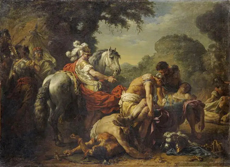 Hannibal som har funnet Marcellus' kropp - Louis Jean François Lagrenée

Source:
Hannibal ayant retrouvé le corps de Marcellus - Louis Jean François Lagrenée