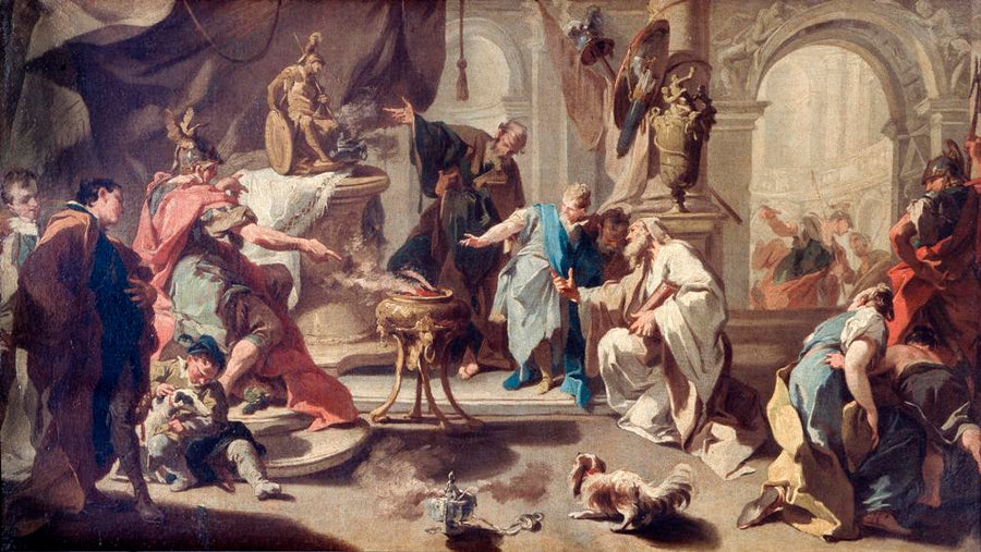 Hannibal lover å hevne seg på romerne - Giovanni Battista Pittoni