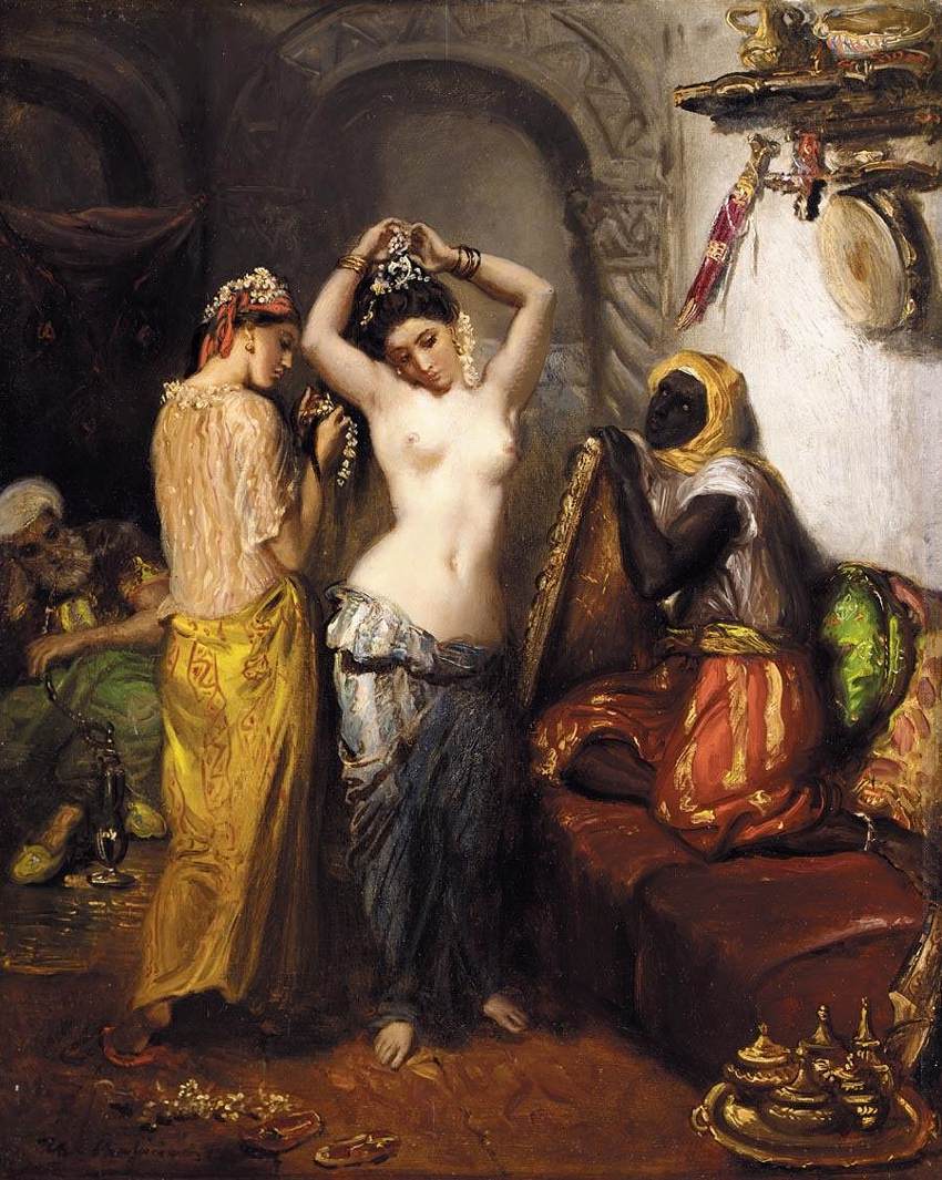 Harem - Théodore Chassériau image 1 tableau peint à l’huile sur toile